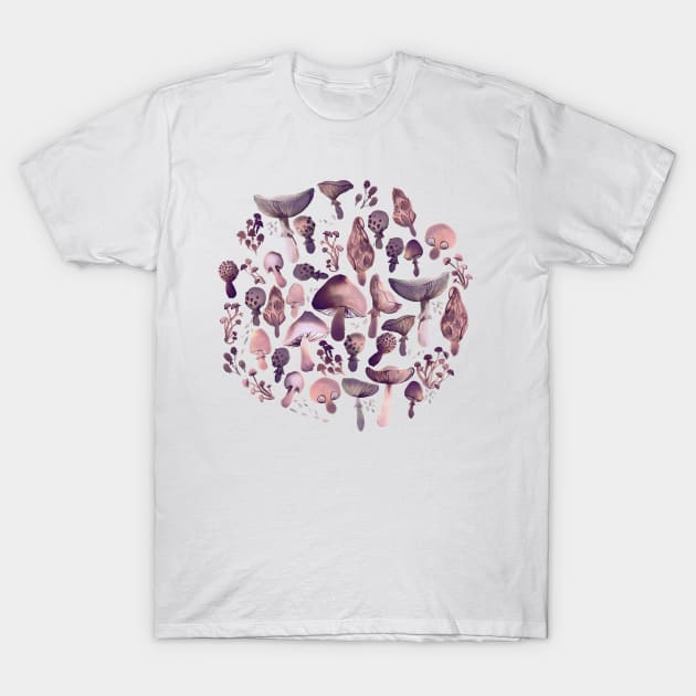 Mushrooms T-Shirt by marlenepixley